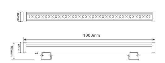 Luminaire Wallwasher 18 w étanche pour extérieur - IP65