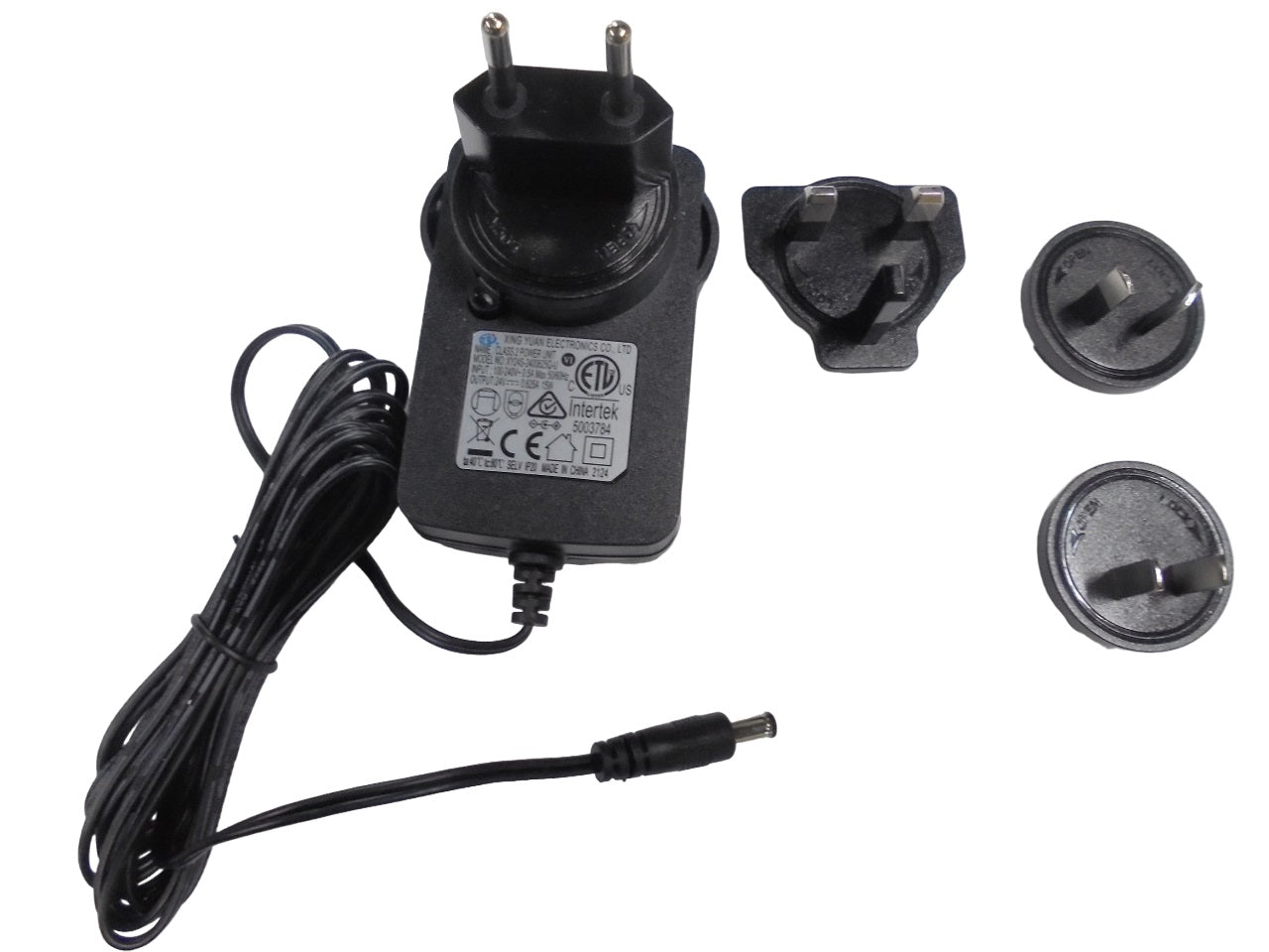 Convertisseur prise Noir 15W 24V CE - UL - AUSTRALIE