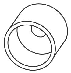 Bouchon d'entrée pour Neon flex led 24V Top View Rond 13mm