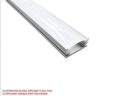 Rail applique 17,8x7,1mm - 2000mm